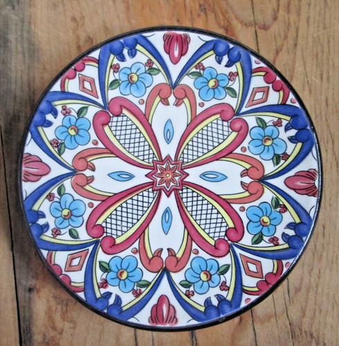 Ceraplat miniature blue floral - miniature,