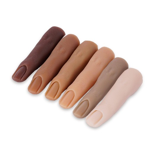 Silicone nail finger model - nail,
