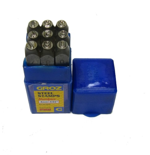 Groz number stamps 4mm - number,