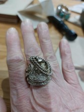 Sterling Silver Men’s Saddle Ring Heavy Gents Solid 925 UK Made SIZE Z