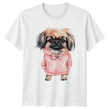 Stylish Pekingese Dog Wearing