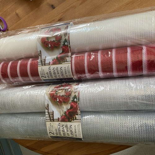 Rolls mesh ribbon - rolls, red