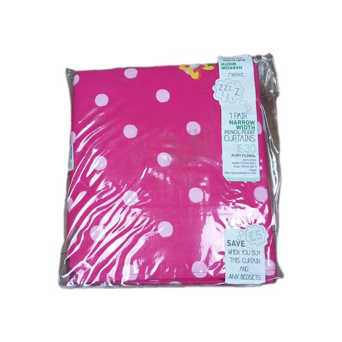Pink floral polka - 46,