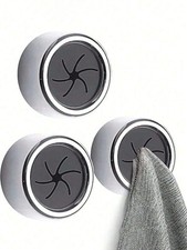 3 x Kitchen Towel Hooks Self