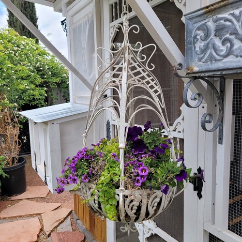 Metal wrought iron hanging - wrought,