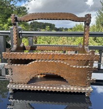 Antique Wooden Magazine Rack