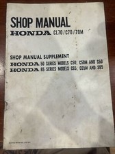 Honda CL70/C70/70M Shop Manual Supplement
