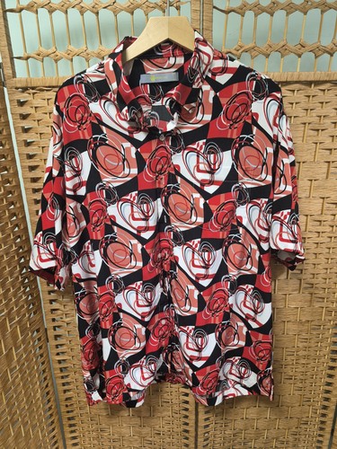Men black white red bowling - men's,