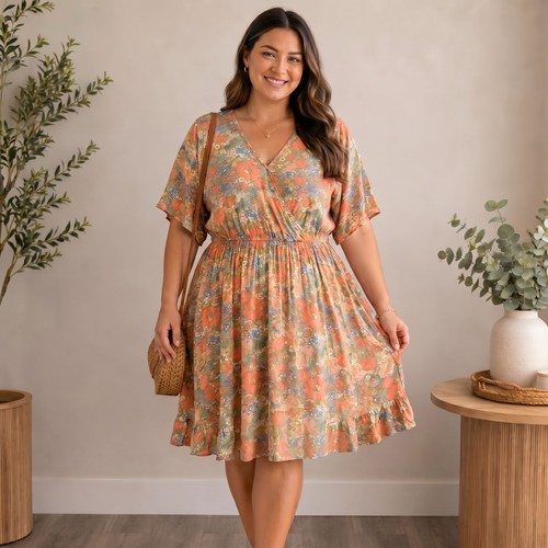 Rewind size floral flowy - size,