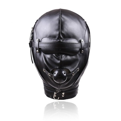 Black faux leather full - full, head