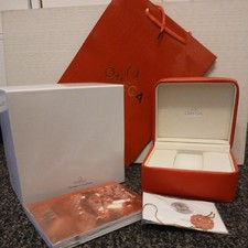 vintage omega watch box and