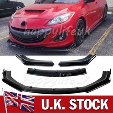For Mazda 6 2005-2023 Front Bumper Lip Splitter Spoiler Body Kit Glossy Black