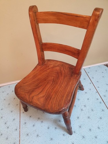 Vintage wooden child chair - vintage, child's