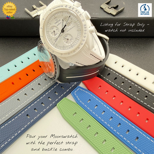 Rubber watch strap band - rubber, for