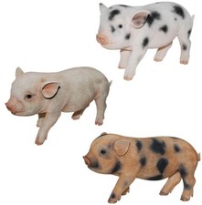 Micro Pig Piglet - Lifelike Ornament Gift - Indoor or Outdoor - Pet Pals NEW