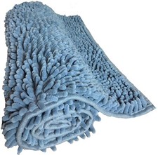 Bath Mat Set 2 Piece Non Slip Chenille 1pc or with Toilet Pedestal