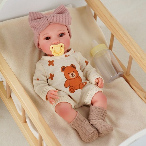 Realistic baby doll - doll,, soft