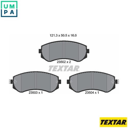 Brake pad set - pad,