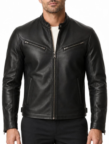 Men black genuine leather - men's,