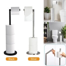 Toilet Roll Holder Free Standing Toilet Paper Holder Stand 5 Loo Rolls No Drill