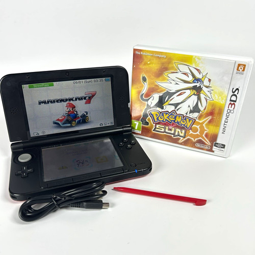 Nintendo 3ds red black - red/black, pal
