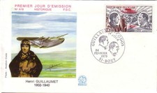 MARNE - BOUY - AIR POST - HENRI GUILLAUMET - DAY 1 - RATING €35 - 24-1-73