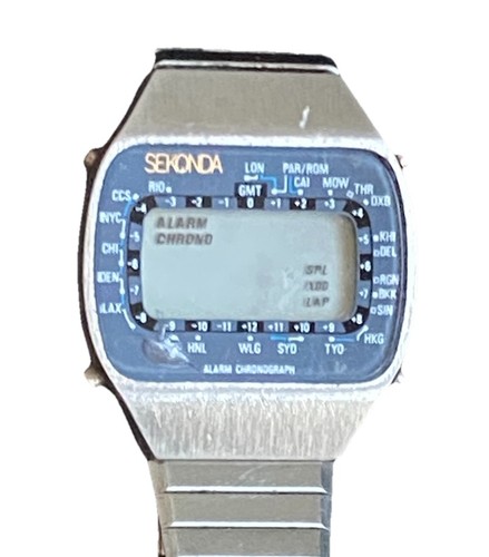 Vintage sekonda lcd digital - vintage,