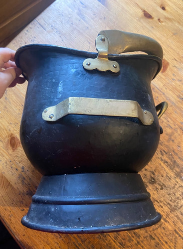 Vintage brass black iron - vintage,