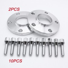 2PCs Wheel Spacers 2x15mm Bolts 5x120 72.6 M12x1.5X50 For BMW 1 2 3 5 6 7 Ser