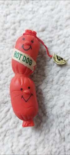 Vintage 1980 hot dog eraser - vintage,