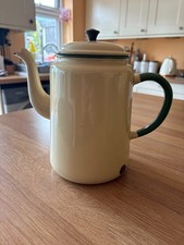 Vintage creme Enamel Retro