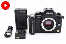 *NEAR MINT* Panasonic Lumix DMC-GH2 Black JPN Model M4/3 Digital 16MP From JAPAN