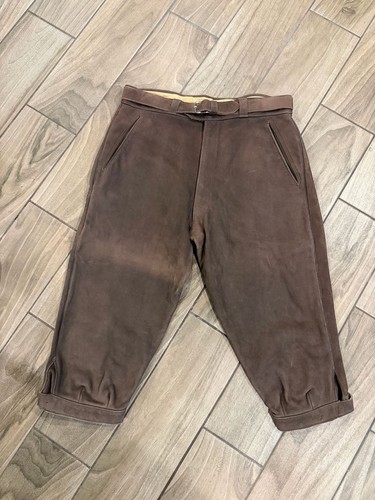 Vintage brown suede - brown,