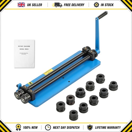 Metal working bead roller - working,