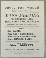 SUFFRAGETTE LEAFLET ORIGINAL