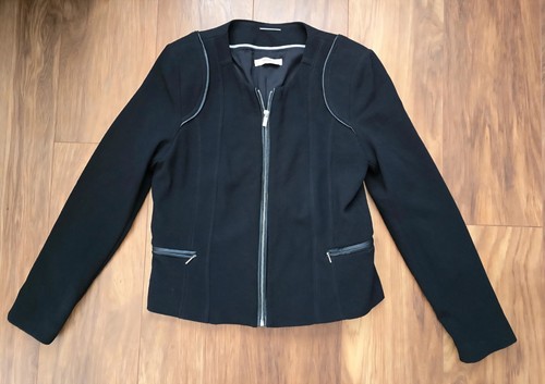 Mango black zip jacket size - jacket,