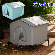 Waterproof Outdoor Pet House Cat Dog Shelter Warm Foldable Bed Puppy Kennel