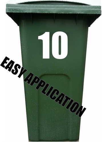 Wheelie bin house number - bin,