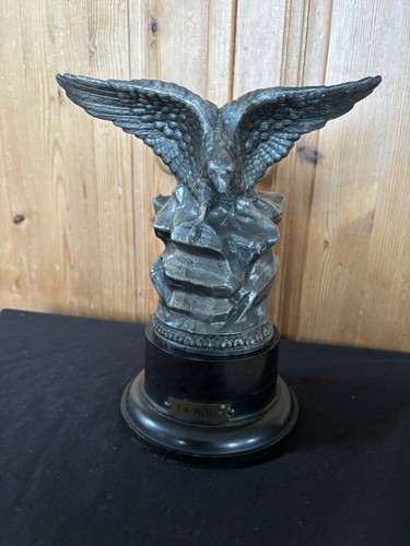 Spelter eagle sculpture statue - spelter,