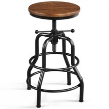 Rustic Swivel Barstool