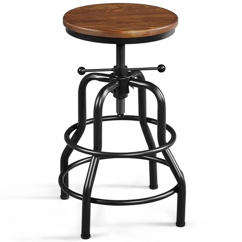 Rustic swivel barstool - swivel,