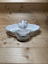 Aynsley "WILD TUDOR" Bone China ~ Strawberry Basket w/Creamer & Open Sugar Bowl