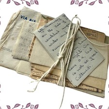 Military WW2 Bundle - 4 Letters - Newspaper Clipping - Document - AL1013