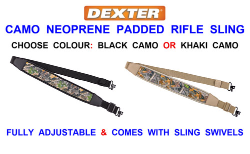 Camo neoprene padded rifle - padded,