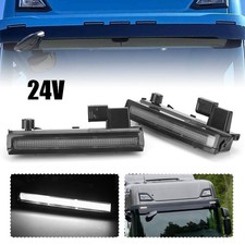 2X Sunvisor LED White Marker Lamp 24V For Scania Next Generation Truck Front Top