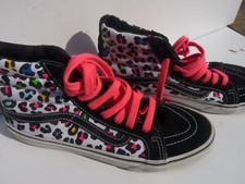 Vans animal, leopard print high top skateboard boots. size uk 5.5