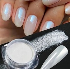 White Pearl Chrome Nail Powder