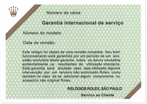 Rolex certificate service - rolex,