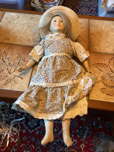 Porcelain headed doll - porcelain,