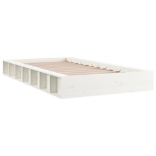 Bed Frame Home Wooden Bedstead Bed Base Mattress Foundation Solid Wood vidaXL